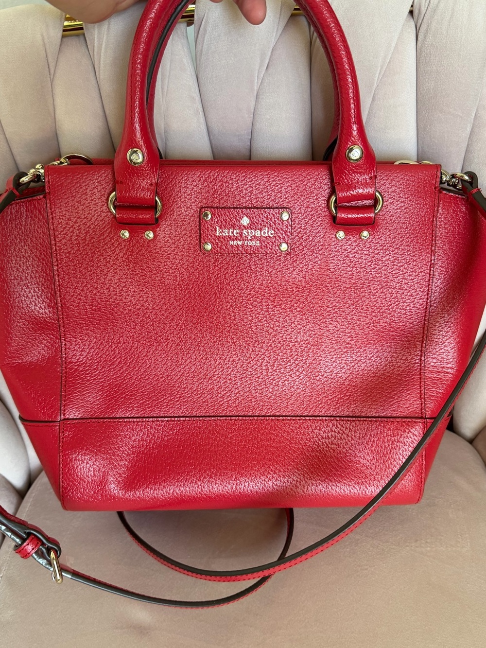 ⭐️FREE SHIPPING⭐️ kate spade Red Leather Satchel